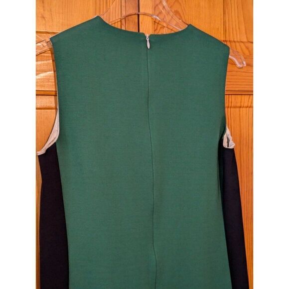 VILAGALLO Dress‎ Colorblock Sleeveless Dress Blue Green Sz 38  US Sz 6 - Picture 6 of 9